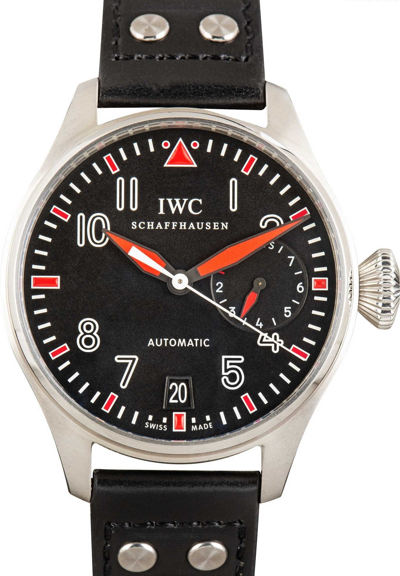 Pre-owned IWC Big Pilot’s Muhammad Ali IW500433 Black Dial
