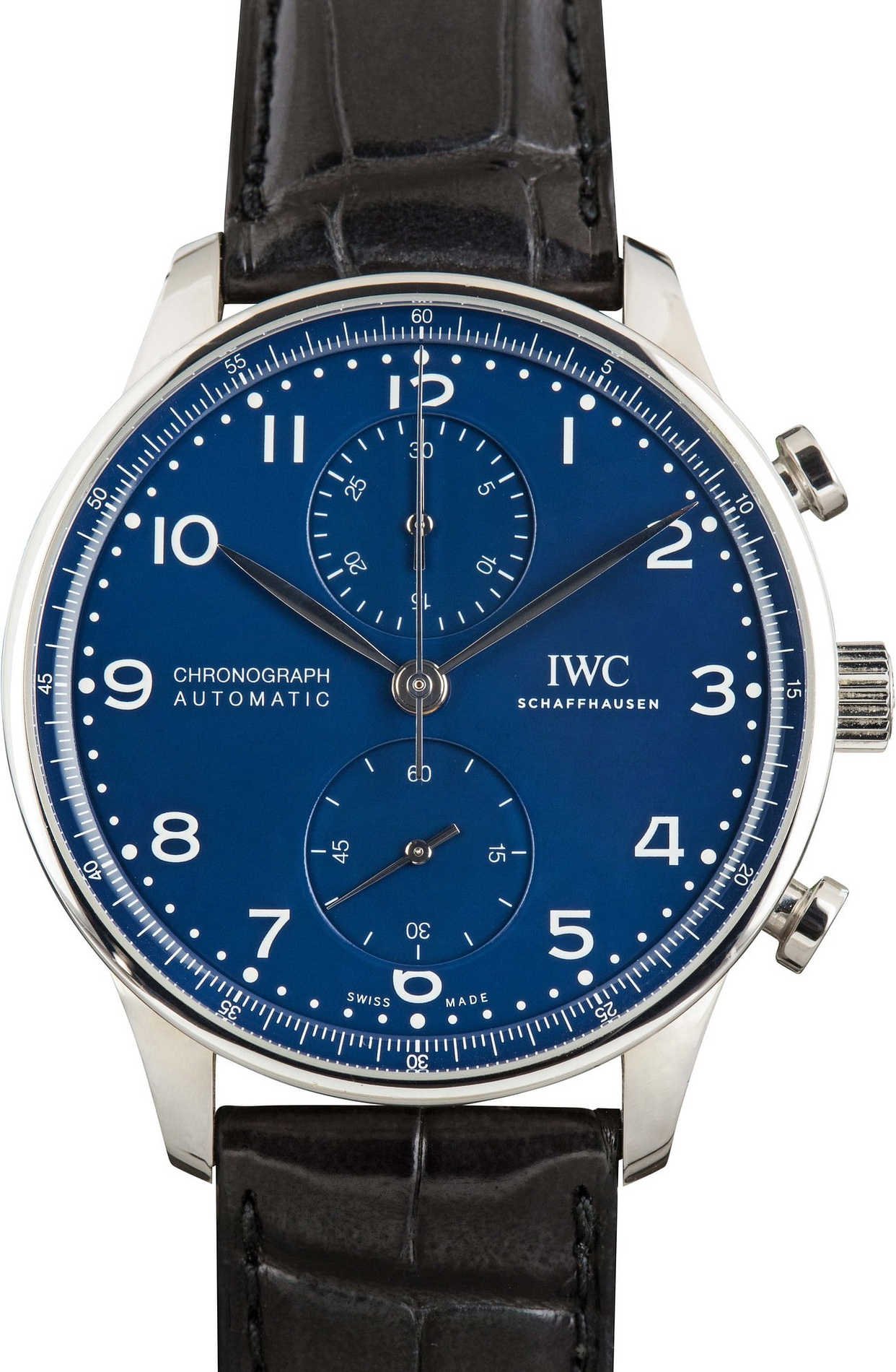 Used IWC Portugieser Chronograph Edition "150 Years" IW371601 Blue Dial