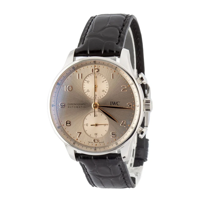 Pre-owned IWC Portugieser Chronograph IW371624 Dune Arabic Dial