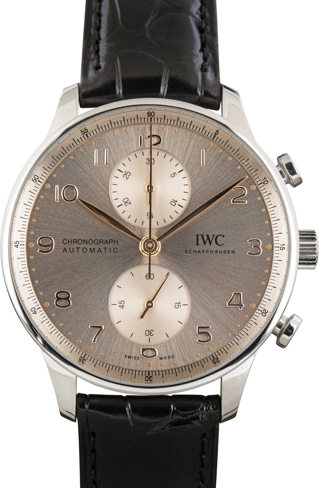 Pre-owned IWC Portugieser Chronograph IW371624 Dune Arabic Dial