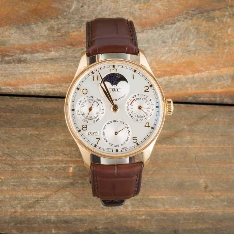 Used IWC Portugieser Perpetual Calender IW502213 5N Gold
