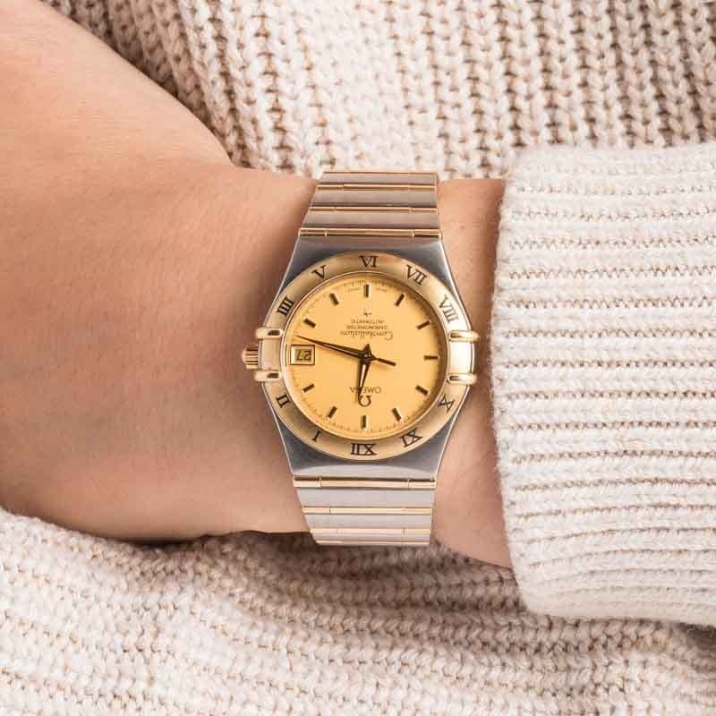 Pre-owned Omega Constellation 1202.10.00 Champagne Dial
