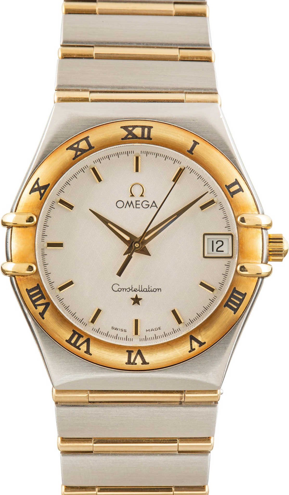 Used Omega Constellation Silver Textured Dial