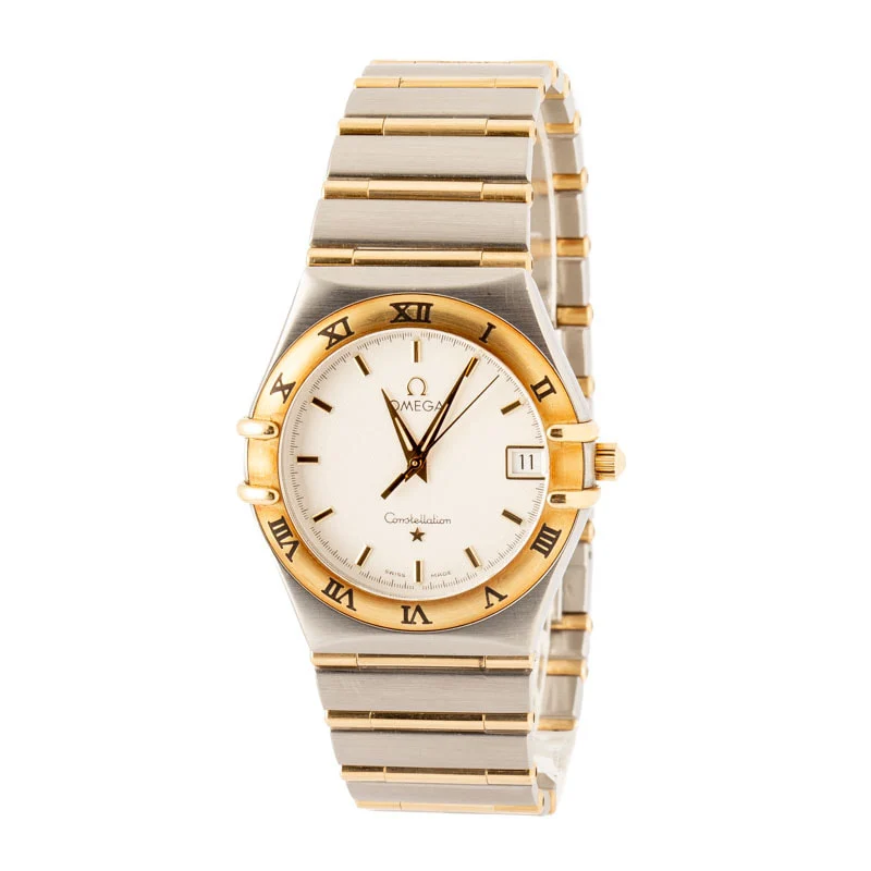 Used Omega Constellation Silver Textured Dial