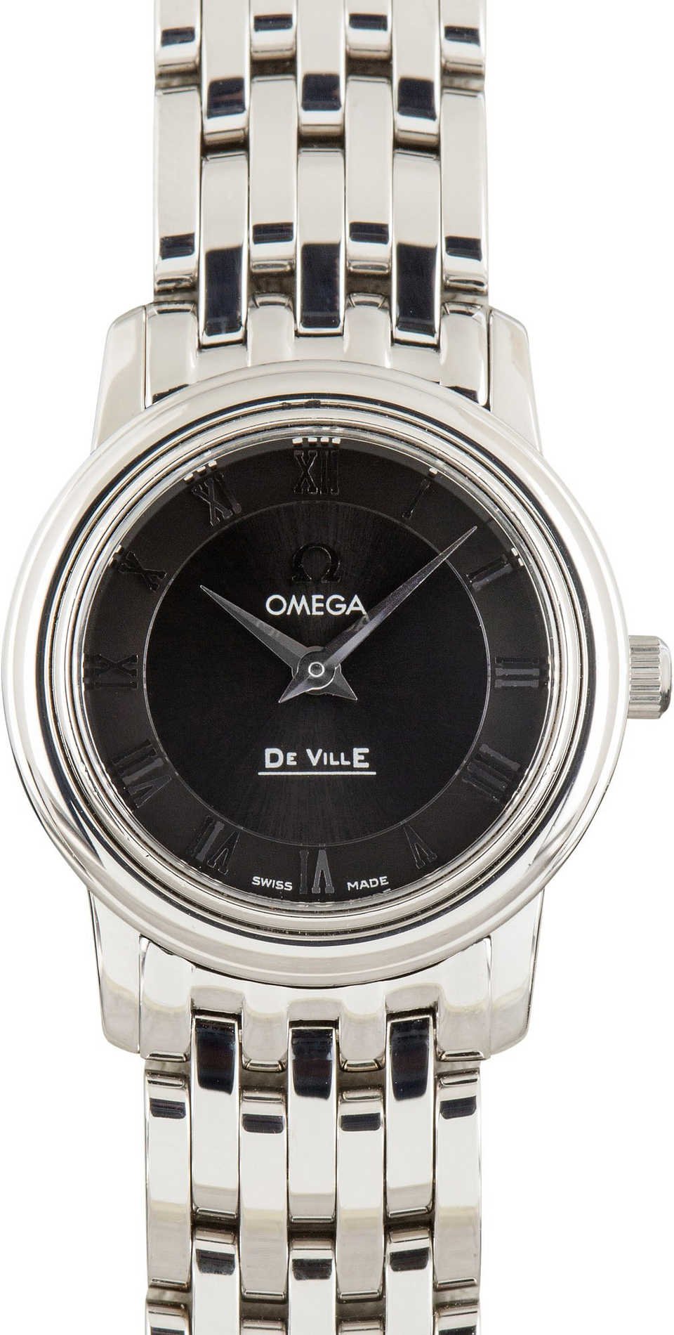 Used Omega De Ville Prestige Black Roman Dial