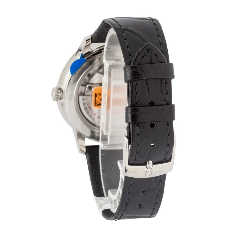 Used Steel Omega De Ville Prestige Silver Roman Dial