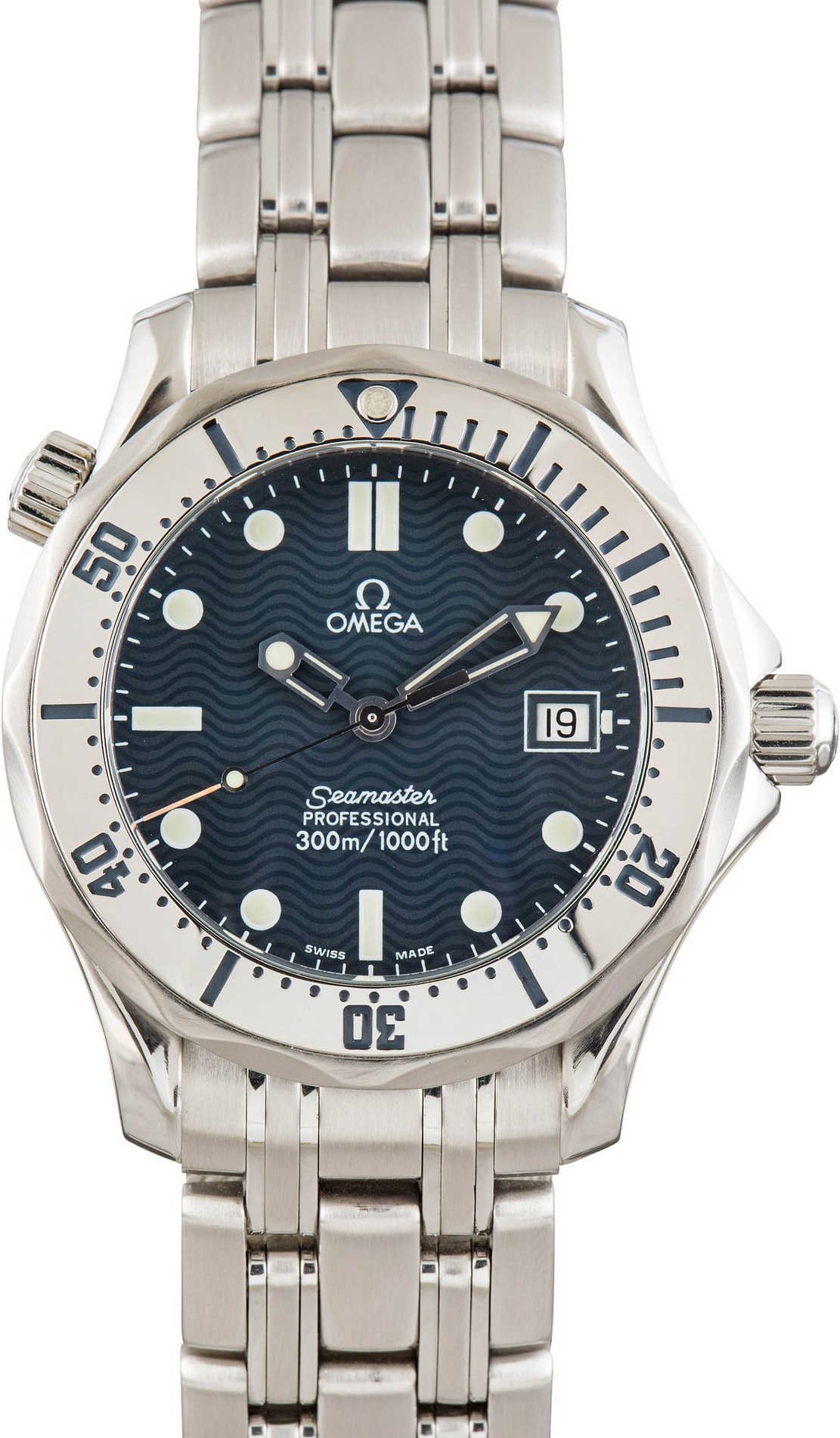 Pre-owned Omega Seamaster 2562.80.00 Blue Dial