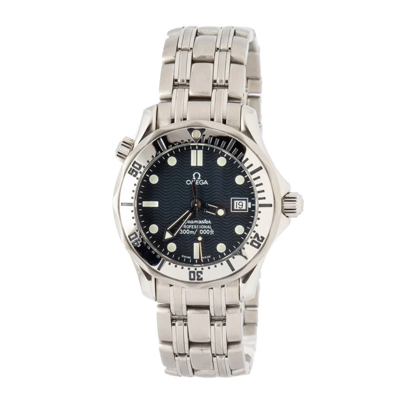 Pre-owned Omega Seamaster 2562.80.00 Blue Dial