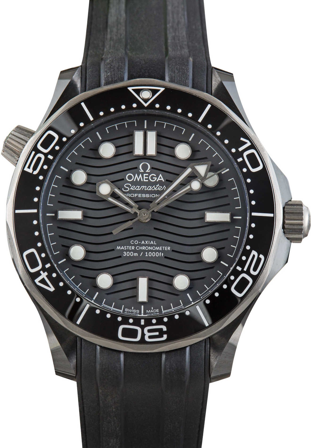 Pre-owned Omega Seamaster Diver 300M Black Ceramic