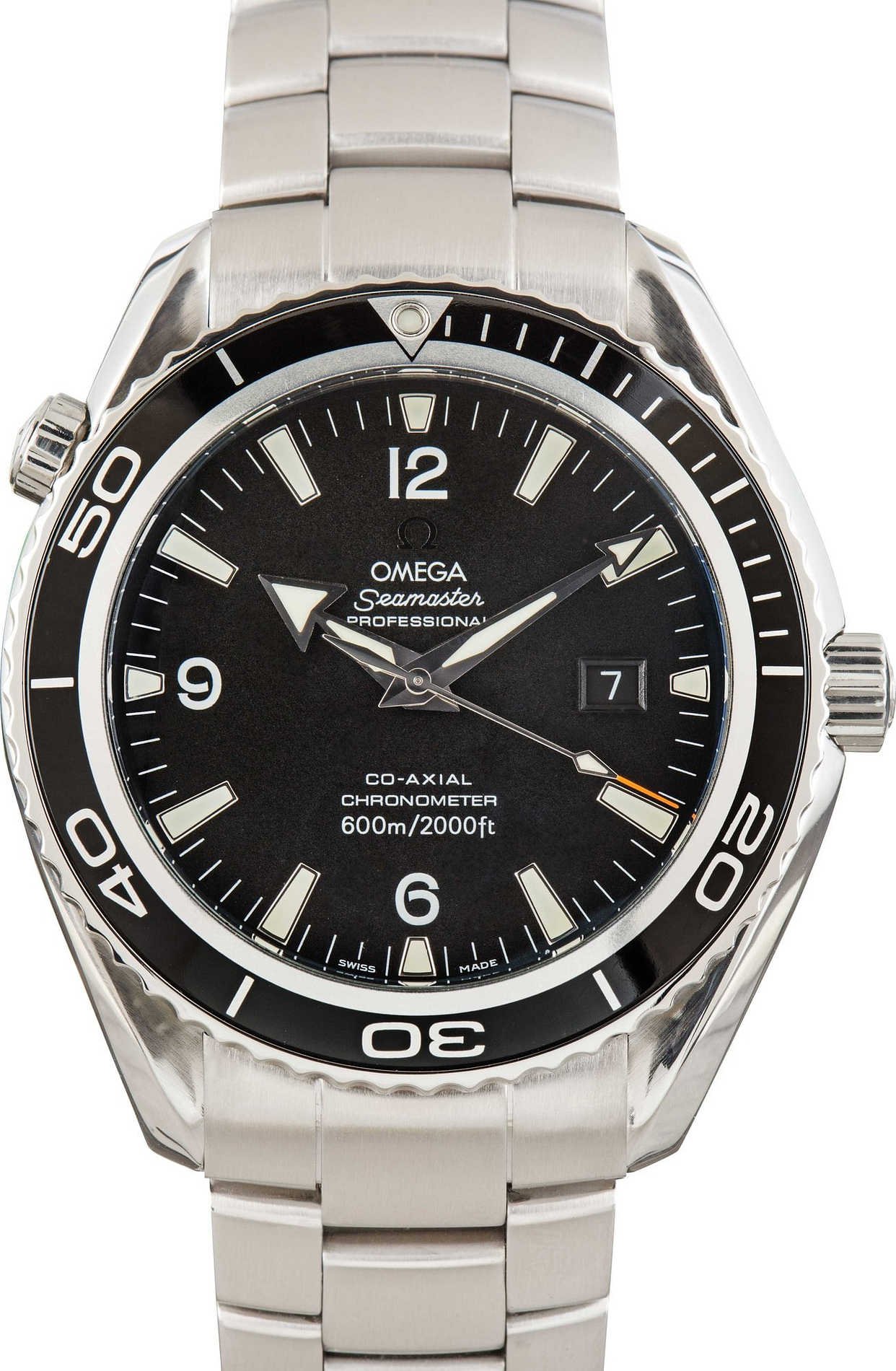 Used Omega Seamaster Steel Planet Ocean 2200.50.00 Black Dial