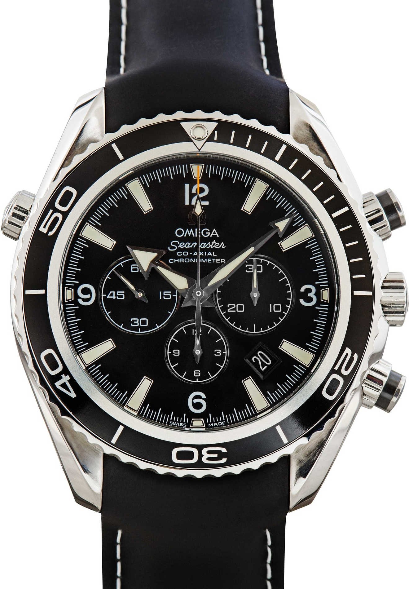 Used Omega Seamaster Planet Ocean 600M Black Chronograph Dial