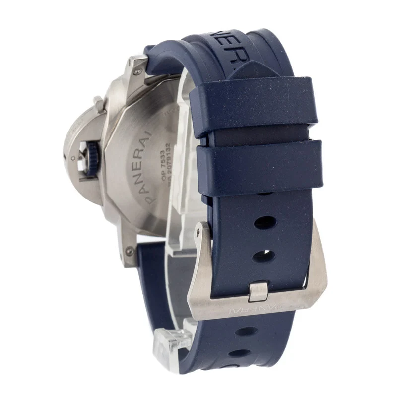 Pre-owned Panerai Luminor Marina Blu Profondo PAM01157 Blue Dial