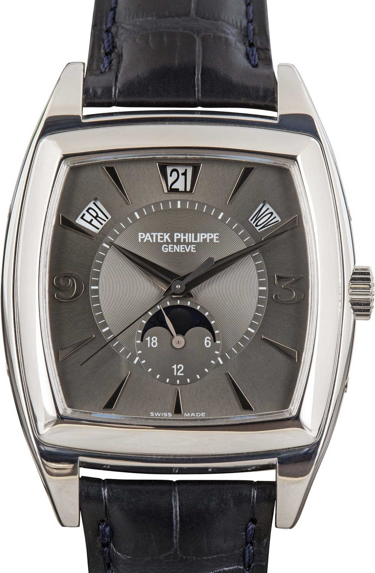 Patek Philippe Gondolo Grey Dial 5135G 18k White Gold