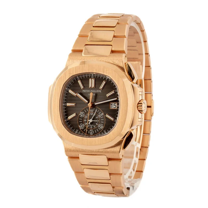 Patek Philippe Nautilus Chronograph Date Rose Gold