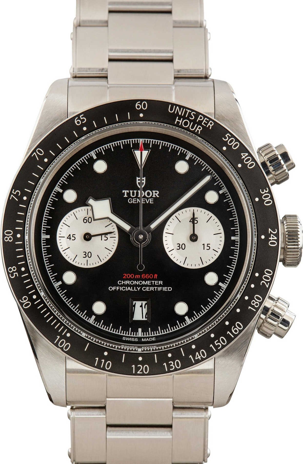 Men's Tudor Black Bay Chrono Steel 79360N Black Dial