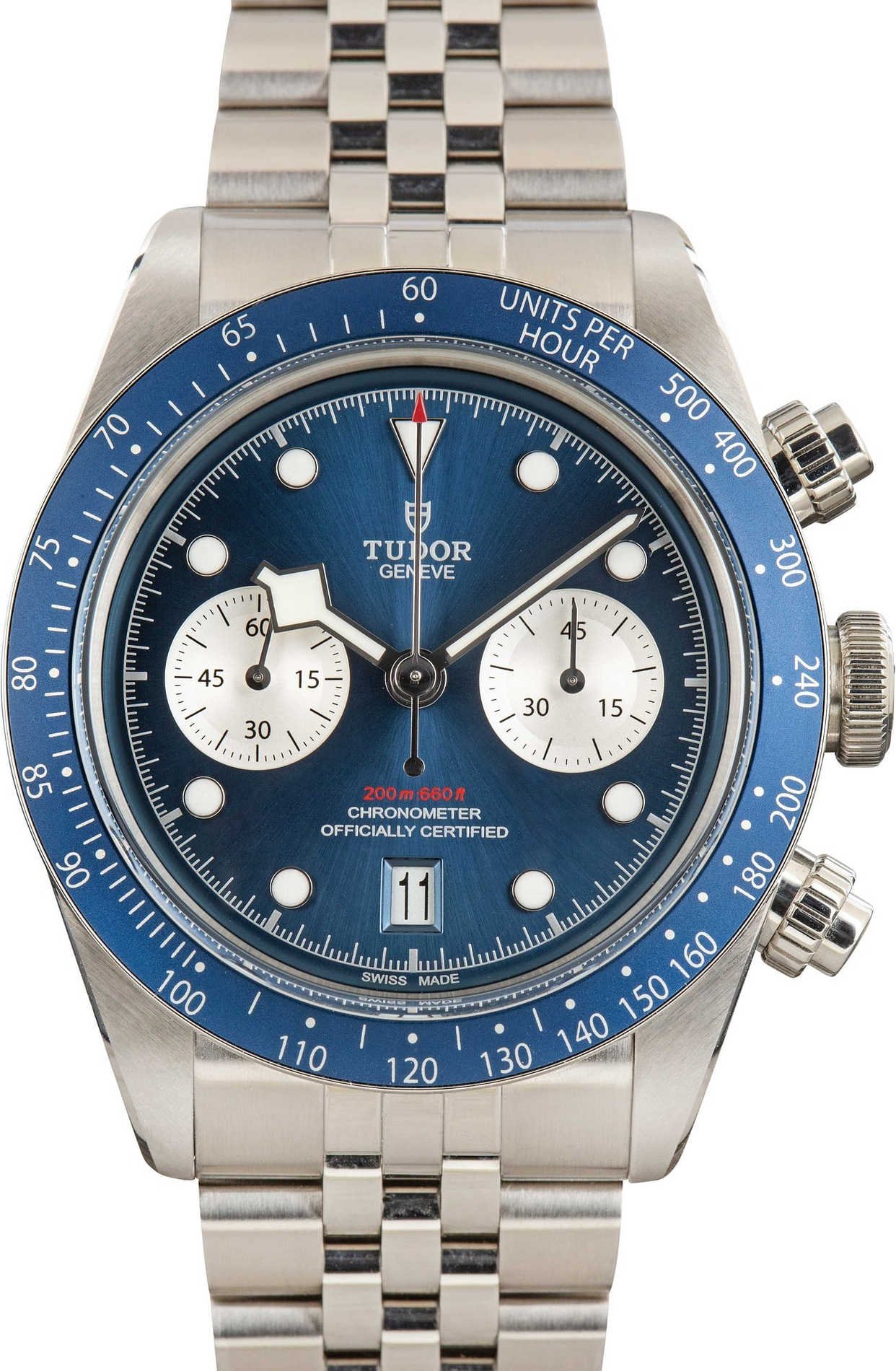 Men's Tudor Black Bay Chrono Ref 79360 Blue Dial
