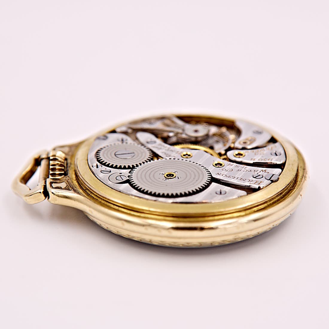 Hamilton Yellow Gold-Filled Open Face Railroad Model 17, 950B