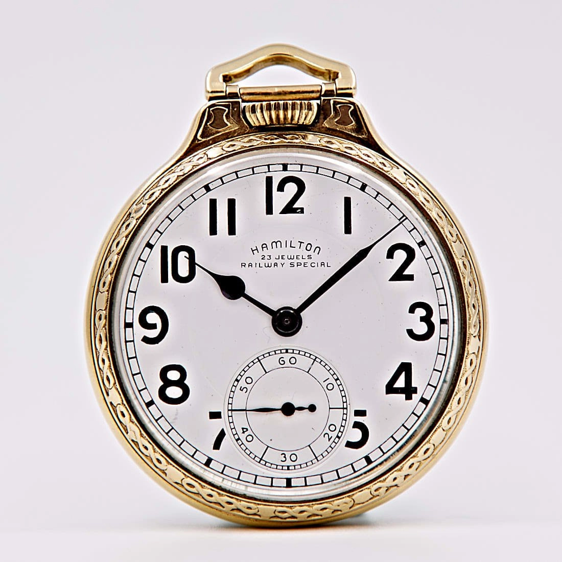 Hamilton Yellow Gold-Filled Open Face Railroad Model 17, 950B
