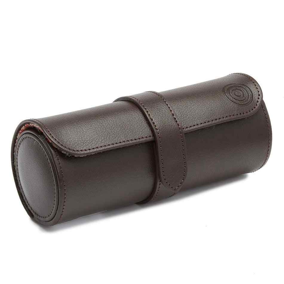 WOLF WM Brown Watch Roll w/ Cigar Case (800685)