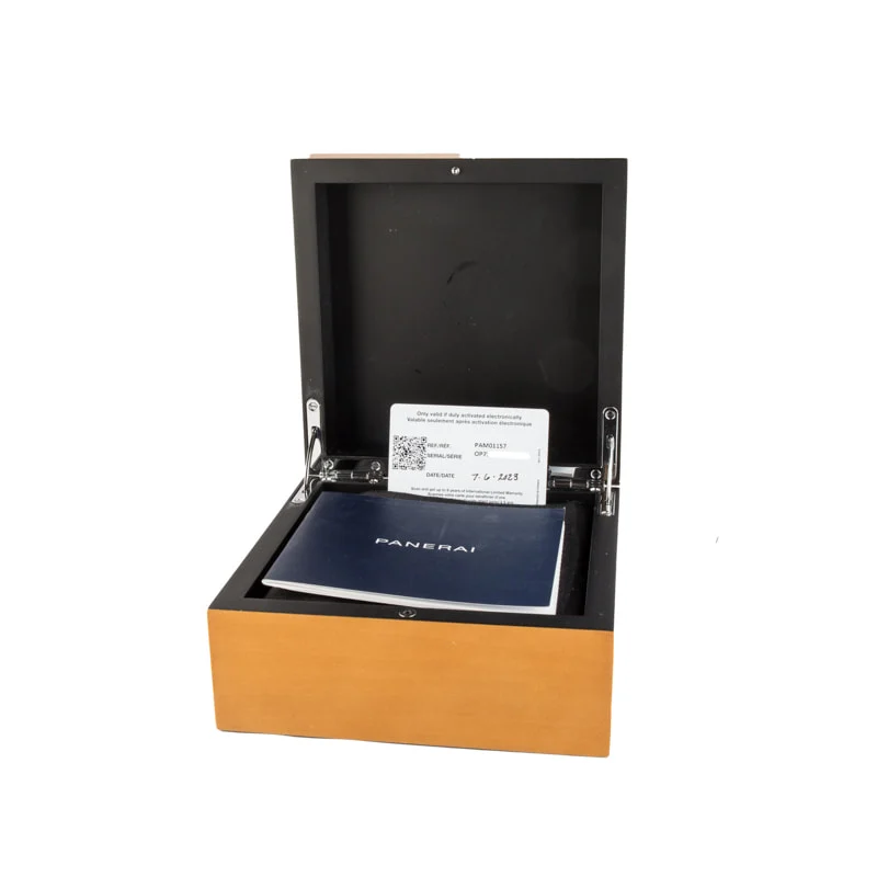 Pre-owned Panerai Luminor Marina Blu Profondo PAM01157 Blue Dial