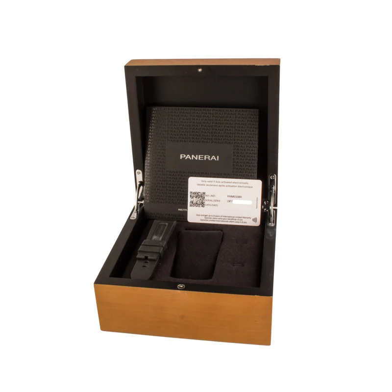 Panerai Luminor Logo Steel PAM01084 Black Dial